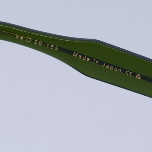 Dita DTS757-A-05 SEQUOIA Sunglasses Dark Green Square Frame, Green Lenses - Picture 5 of 9